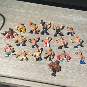 18 mini WWE guys